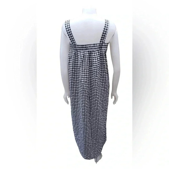 Zanzea Black & White Checkered Overall Dress Size  Large - Picture 2 of 9